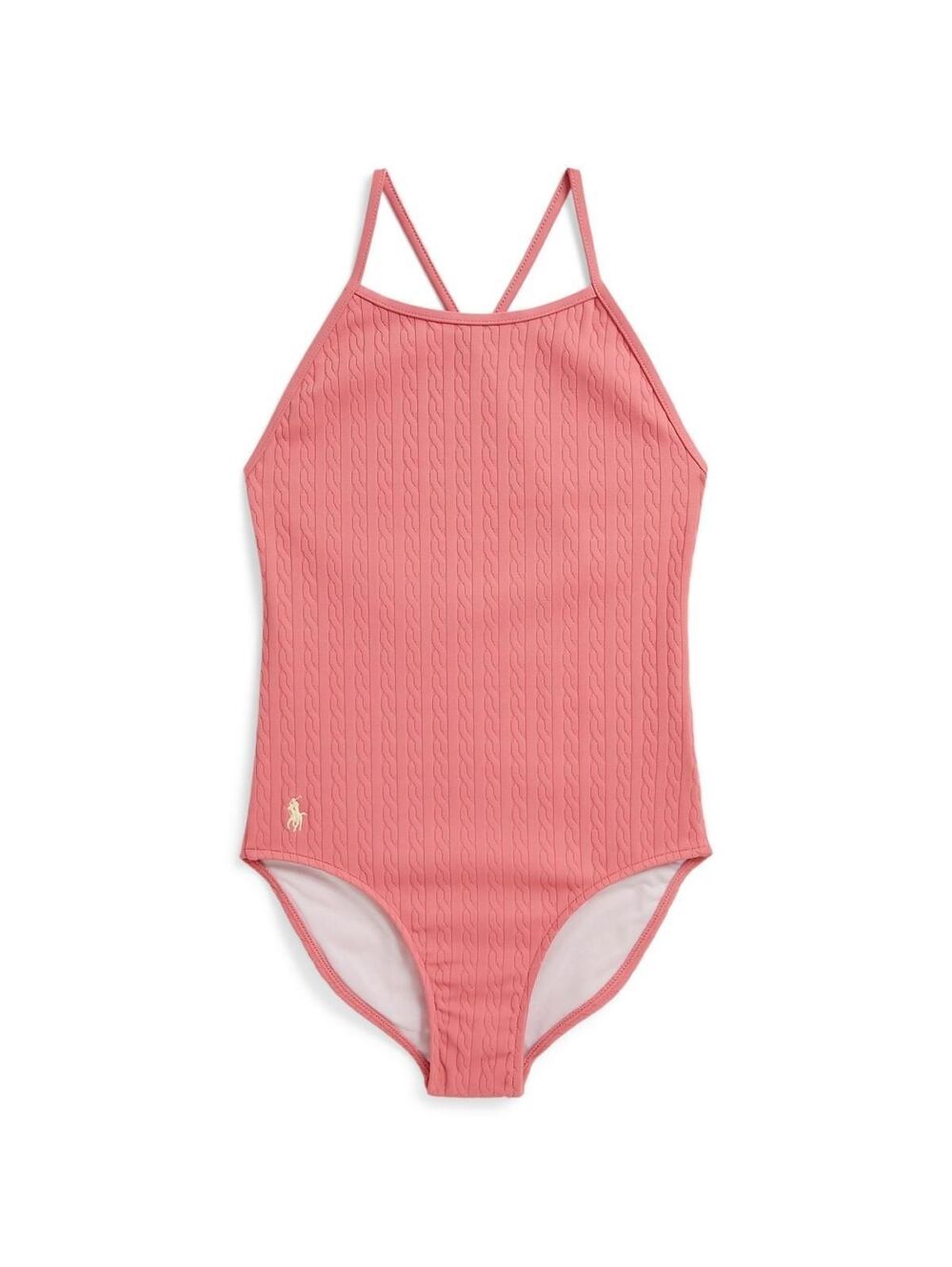 Little Girl & Apos;s & Girl & Apos;s Mini-Cable Jacquard One-Piece Swimsuit